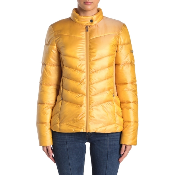 VIA SPIGA Gold Puffer Jacket - Picture 2 of 16